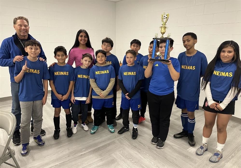  Student athletes with coaches